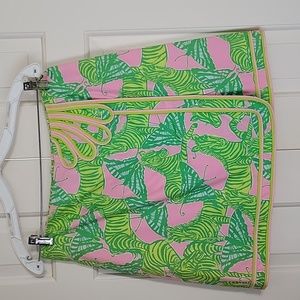 Lilly Pulitzer butterfly and zebra print Mini skirt sz 6